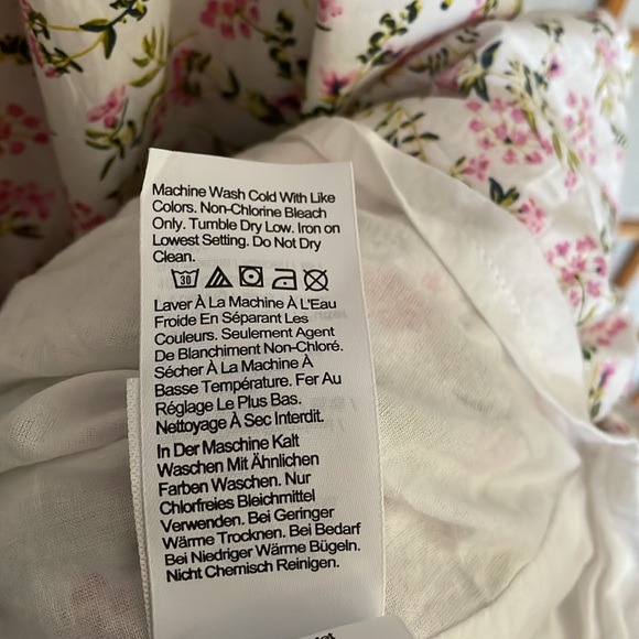 J. Crew Eden Poplin Meadow Floral Midi Short Sleeve Lower Back Cutout Dress 4 - Picture 15 of 16